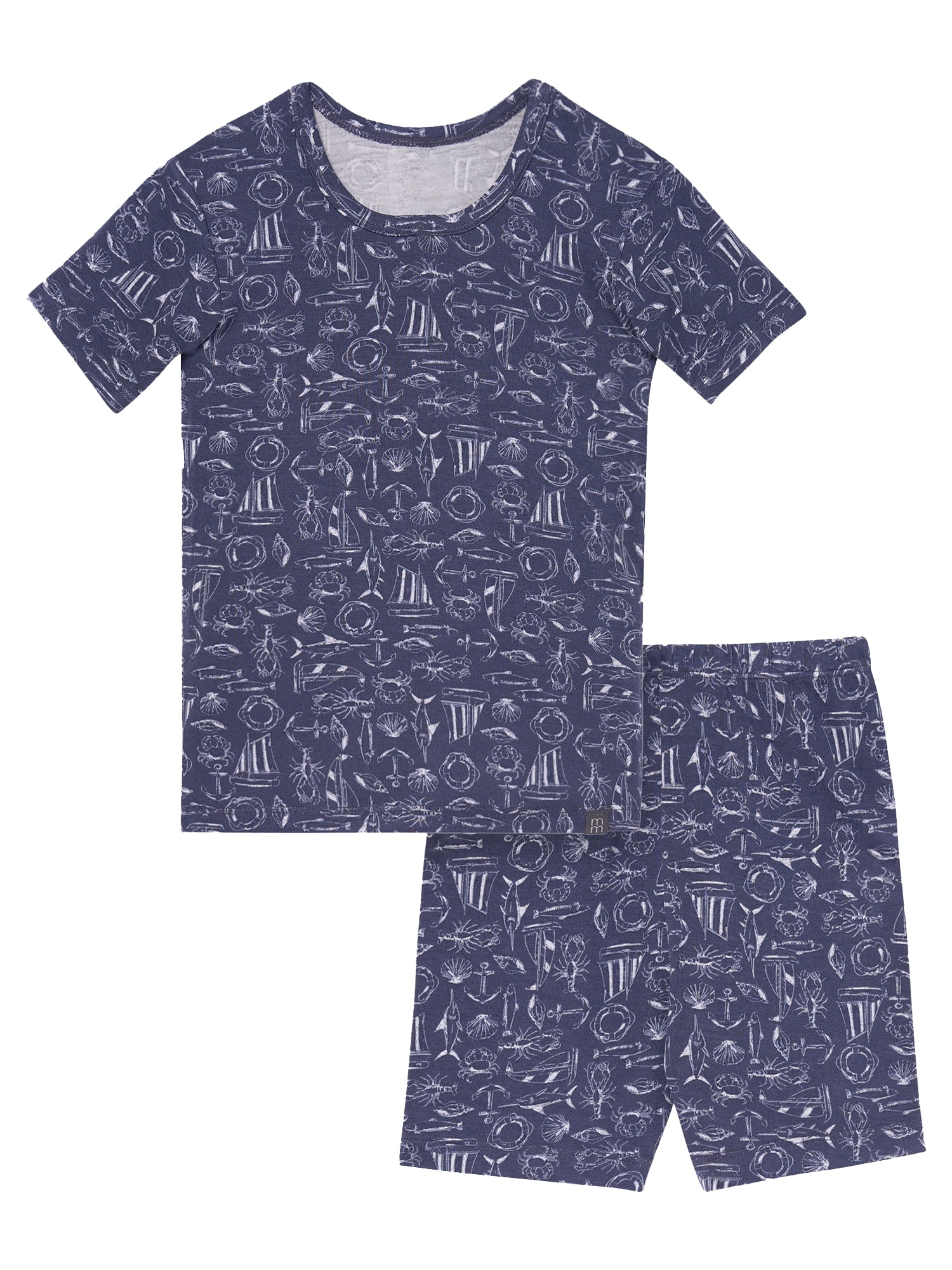 Modern Moments by Gerber Toddler Neutral Super Soft Americana Pajama Short Set, 2-Piece, Sizes 12M-5T