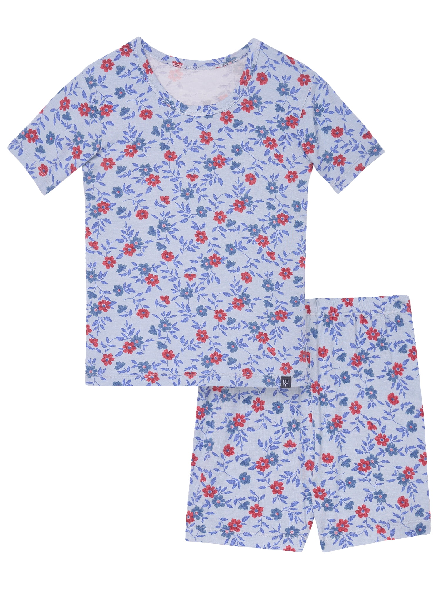 Modern Moments by Gerber Toddler Neutral Super Soft Americana Pajama Short Set, 2-Piece, Sizes 12M-5T