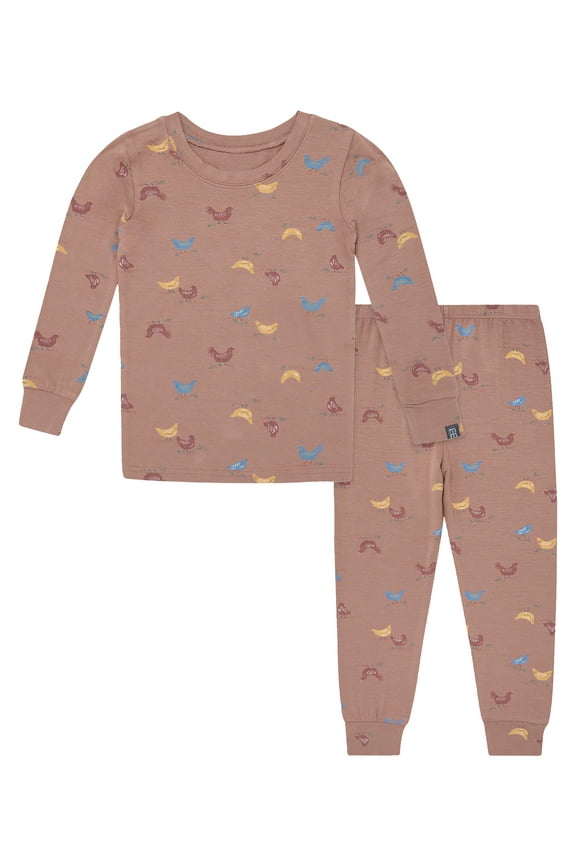 by Gerber Toddler Neutral Super Soft Pajama Set, 2-Piece, Sizes 12 Months-5T