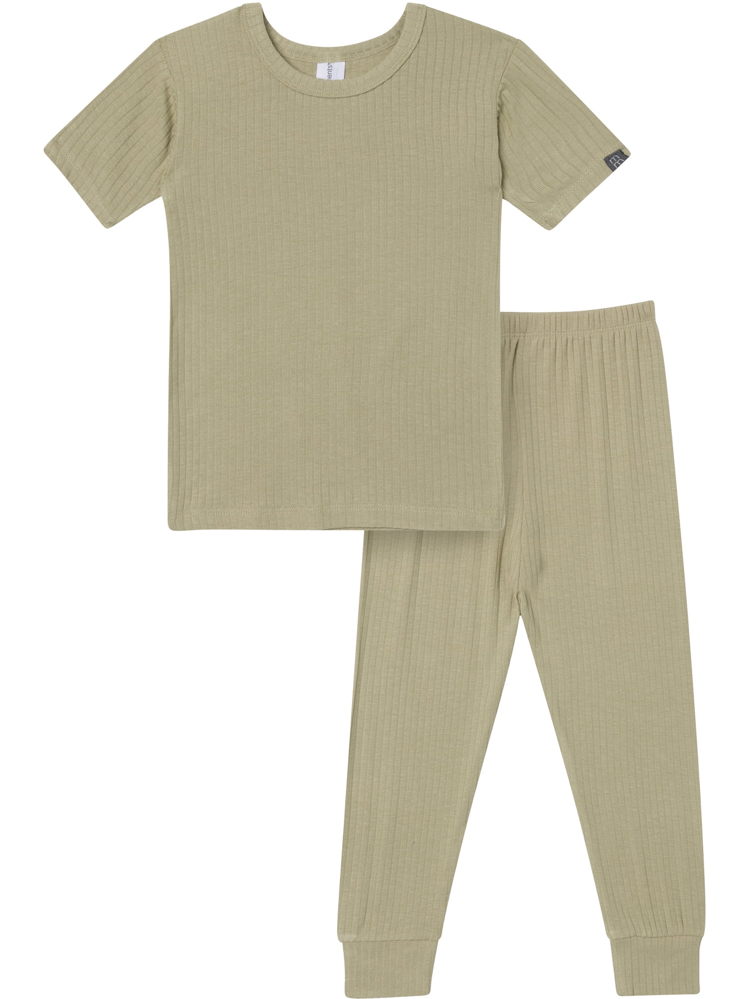 Modern Moments by Gerber Toddler Neutral Super Soft Pajama Set, 2-Piece, Sizes 12 Months-5T