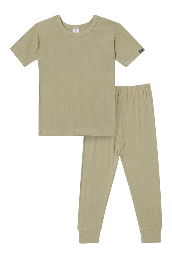 by Gerber Toddler Neutral Super Soft Pajama Set, 2-Piece, Sizes 12 Months-5T