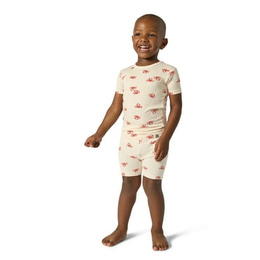 Modern Moments by Gerber Toddler Neutral Super Soft Pajama Short Set, 2-Piece, Sizes 12M-5T