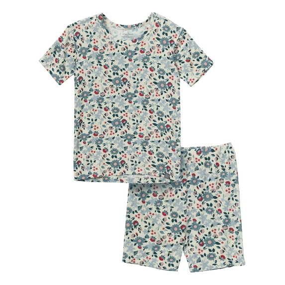 Modern Moments by Gerber Toddler Neutral Super Soft Pajama Short Set, 2-Piece, Sizes 12M-5T