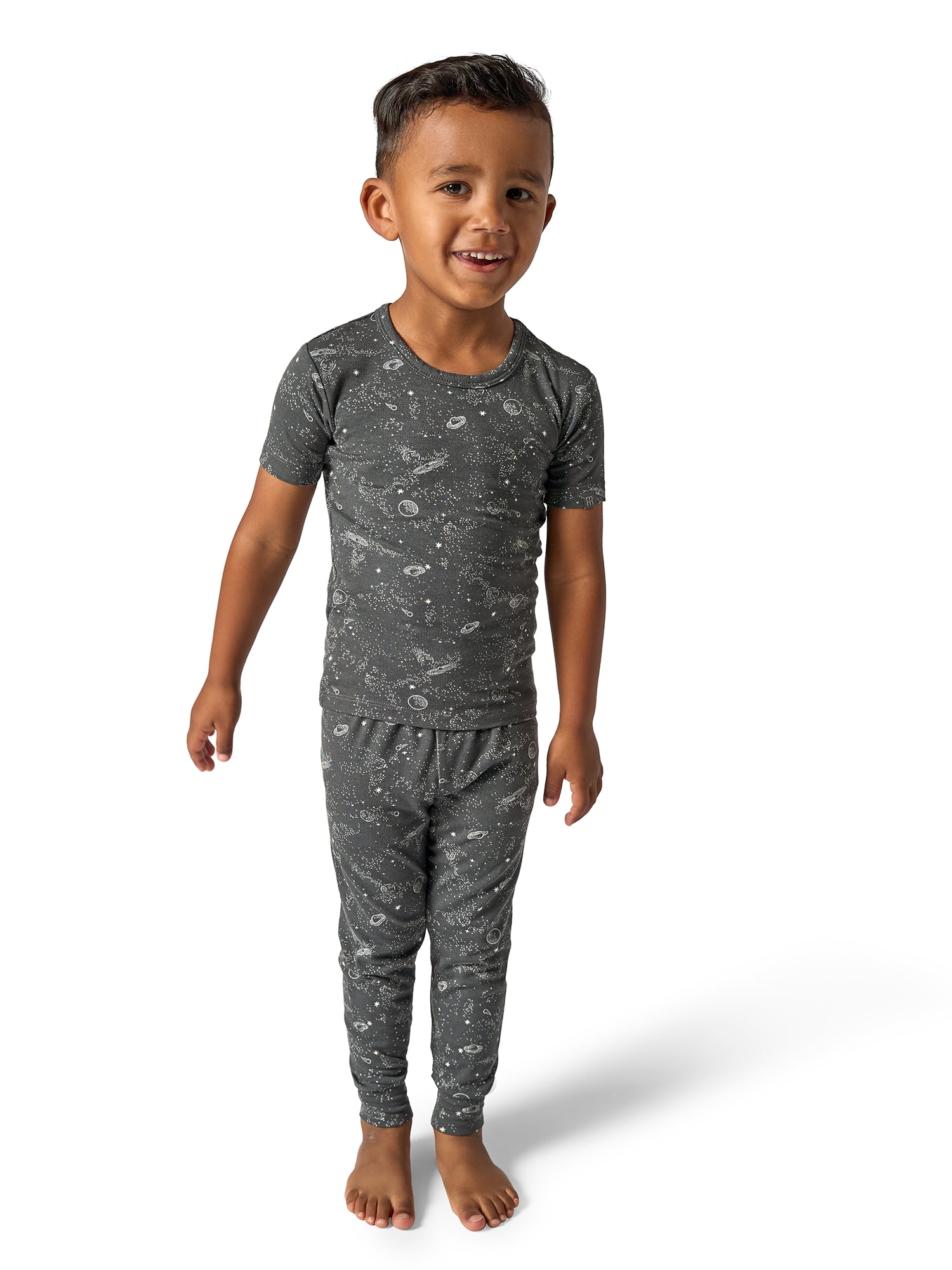 Modern Moments by Gerber Toddler Neutral Super Soft Tight Fitting Pajama Set, 2-Piece, Sizes 12 Months - 5T