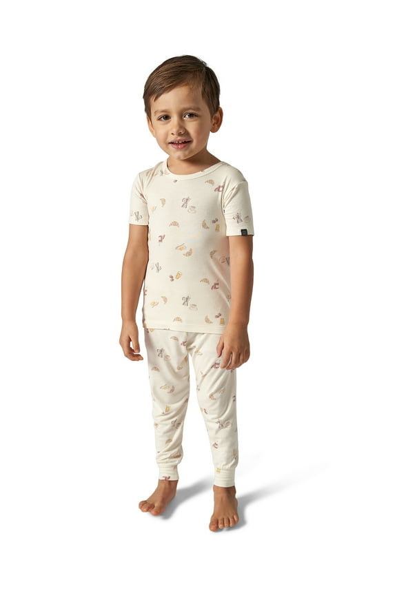 by Gerber Toddler Neutral Super Soft Tight Fitting Pajama Set, 2-Piece, Sizes 12 Months - 5T