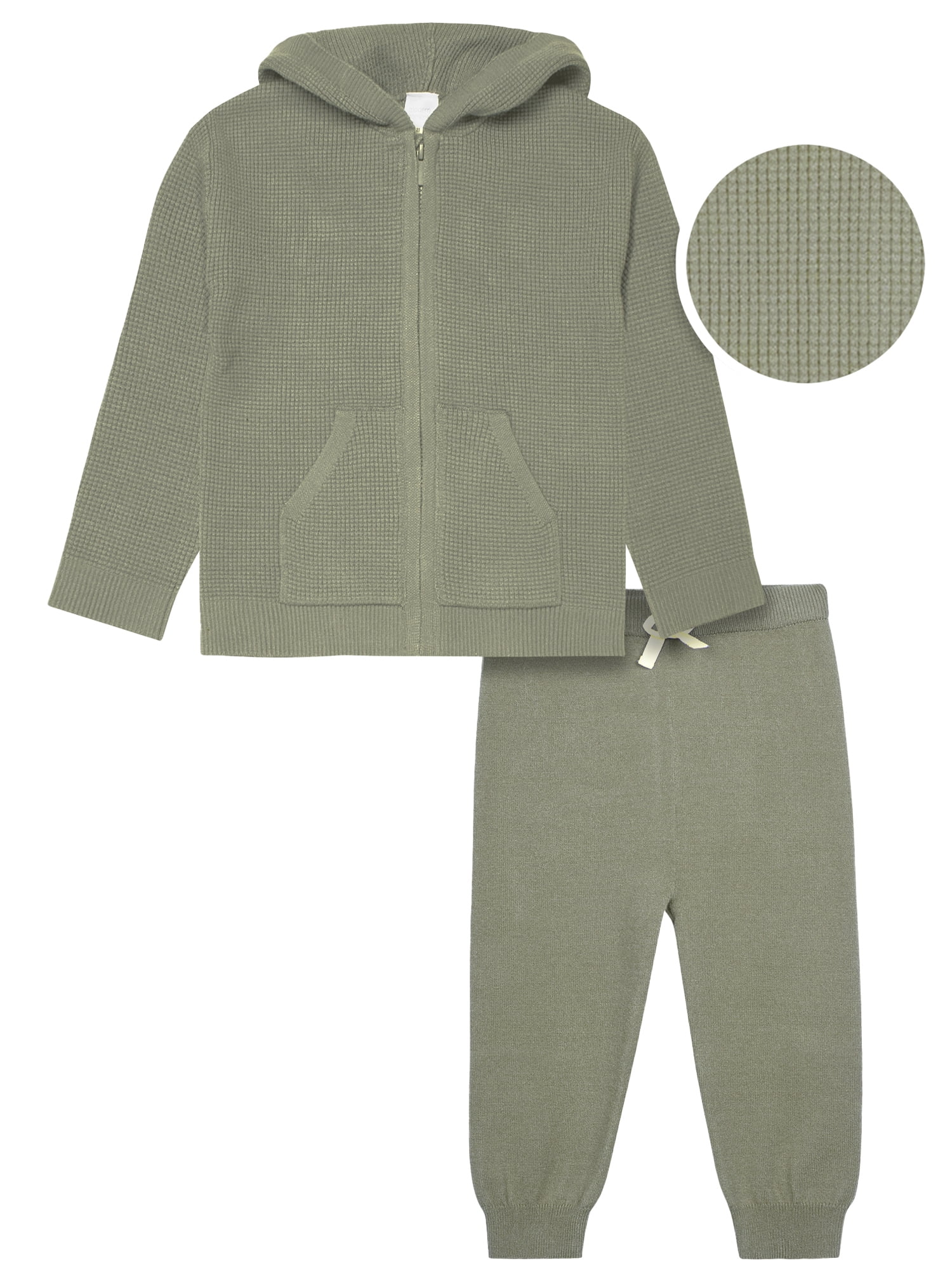Modern Moments by Gerber Toddler Neutral Unisex Sweater Knit Outfit Set, 2-Piece, Sizes 12M-5T