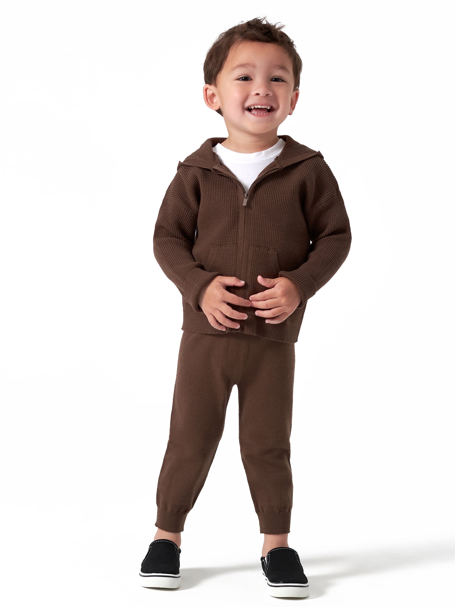 Modern Moments by Gerber Toddler Neutral Unisex Sweater Knit Outfit Set, 2-Piece, Sizes 12M-5T