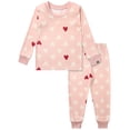 thumbnail image 1 of Modern Moments by Gerber Toddler Neutral Valentine´s Day Super Soft Pajama Set, 2-Piece, Sizes 12M-5T, 1 of 10