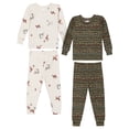 thumbnail image 1 of Modern Moments by Gerber Toddler Super Soft Christmas Pajama Set, 4-Piece, Sizes 12 Months - 5T, 1 of 12