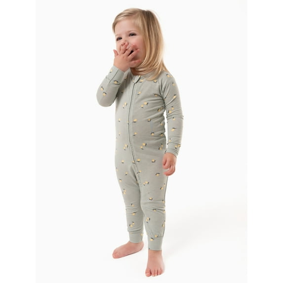 Modern Moments by Gerber Toddler Unisex Super Soft Livaeco Viscose One-Piece Pajama, Sizes 12M-5T
