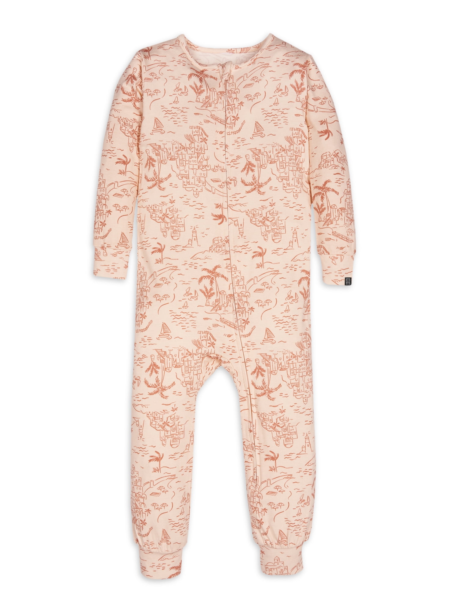 Modern Moments by Gerber Toddler Unisex Super Soft Livaeco Viscose One-Piece Pajama, Sizes 12M-5T