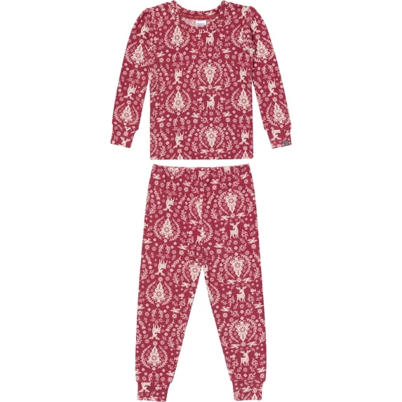 Modern Moments by Gerber Toddler and Kids Matching Christmas Pajama Set, 2-Piece, Sizes 12 Months–12 Kids