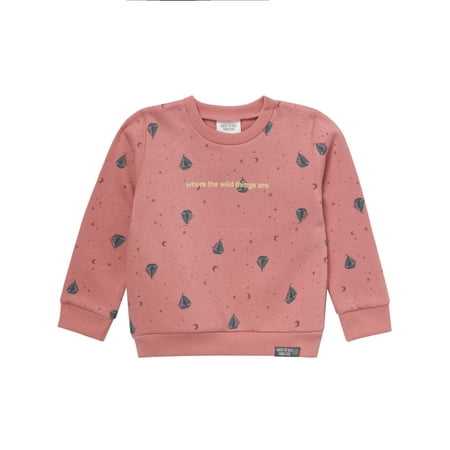 Modern Moments x Where the Wild Things Are Baby and Toddler Neutral Elevated Sweatshirt, Sizes 0/3 Months - 5T