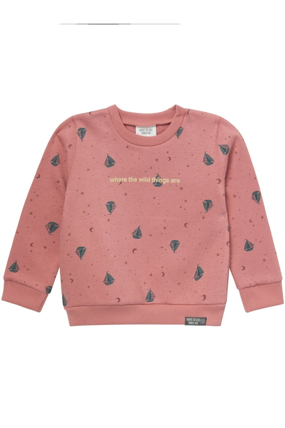 x Where the Wild Things Are Baby and Toddler Neutral Elevated Sweatshirt, Sizes 0/3 Months - 5T