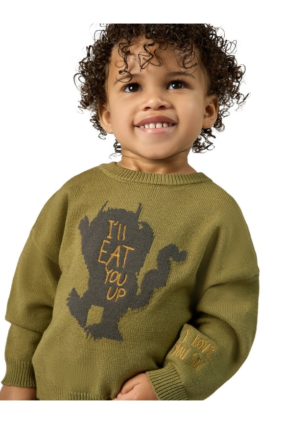 x Where the Wild Things Are Toddler Neutral Sweater, Sizes 12M-5T