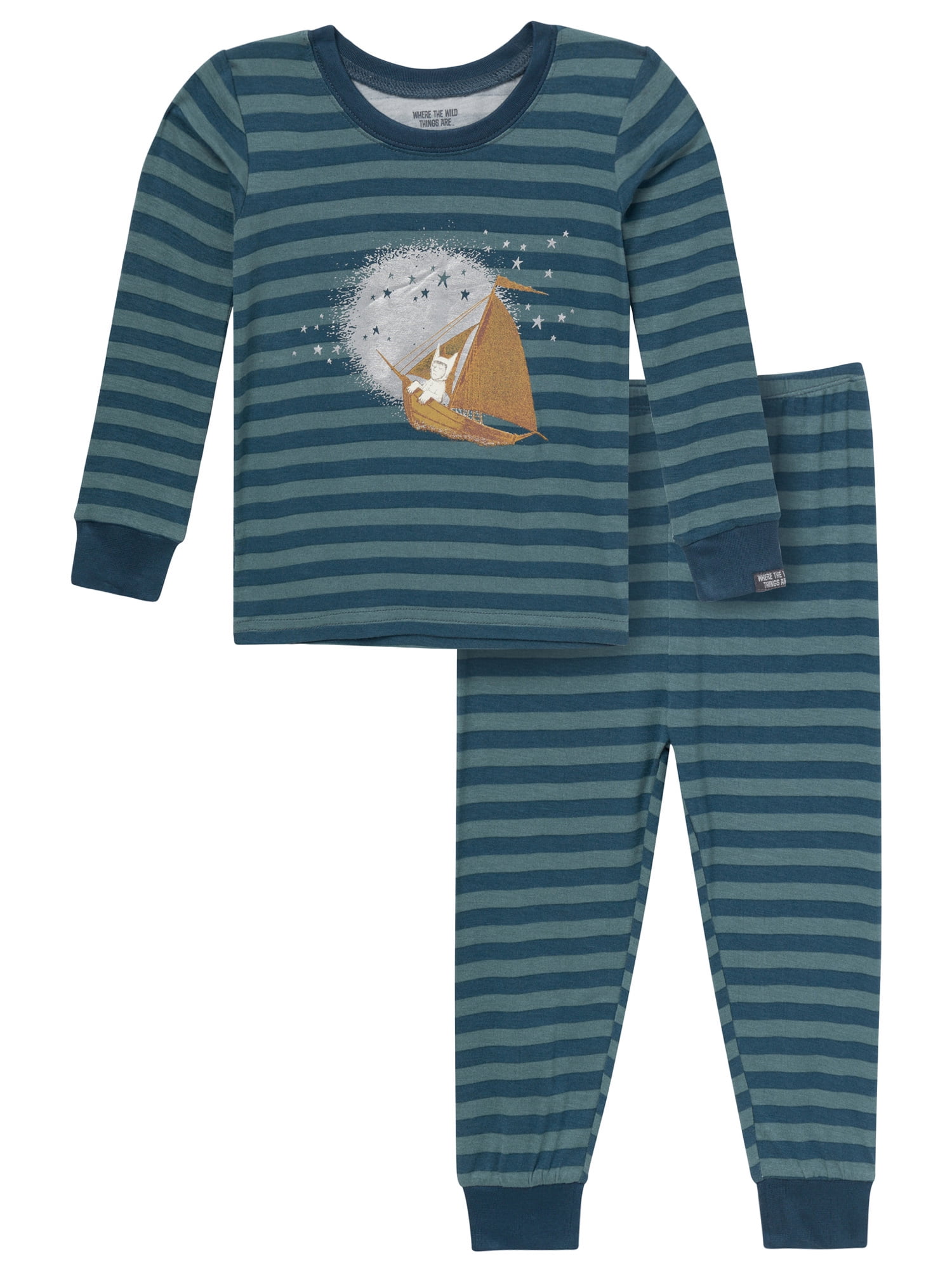 Modern Moments x Where the Wild Things Are Toddler Neutral Pajama Set, 2-Piece, Sizes 12M-5T