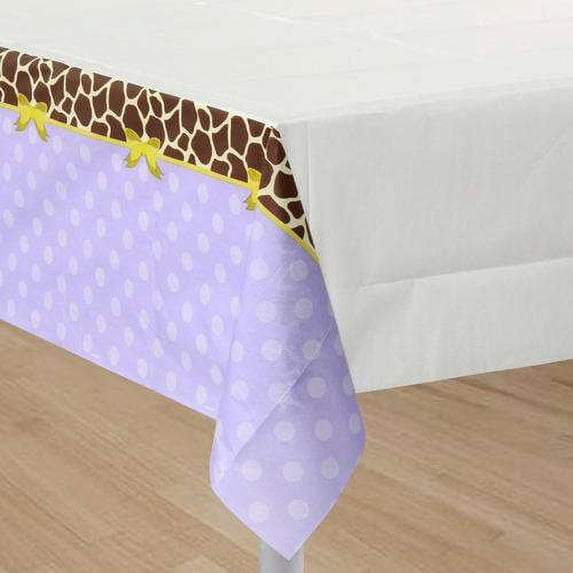 Modern Mommy Giraffe Animal Print Baby Shower Party Decoration Tablecover