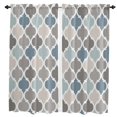 thumbnail image 1 of Modern Morocco Black White Curtains for Living Room Bedroom Curtains Kitchen Curtains for the Kids Room Window Treatments Drapes, 1 of 7