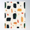 Modern Mosaic Warm Tones Abstract Pattern Poster Wall Art Home Decor ...