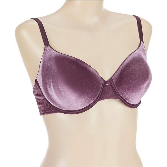 Modern Movement Velvet Bra, 32B (BlackBerry)