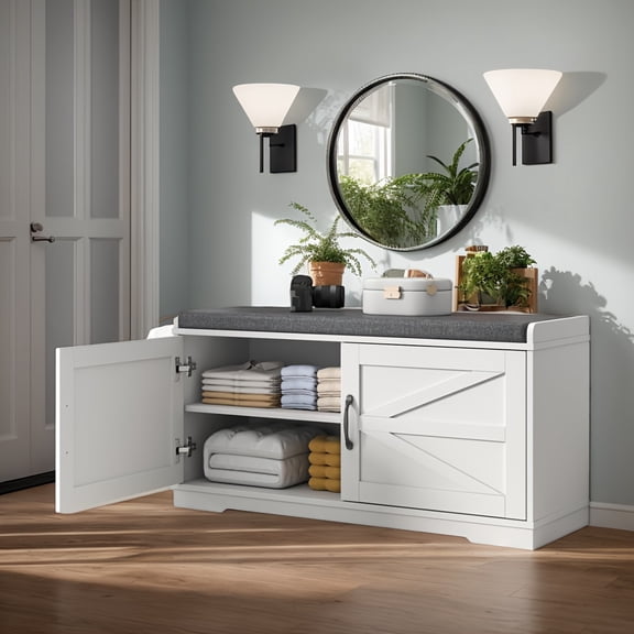 Modern Multi-Layer Shoe Storage Cabinet for Entryway, Freestanding Doorway Organizer with Multiple Shelves, Space-Saving Threshold Storage Rack