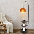 thumbnail image 1 of Modern Multifunctional Floor Lamp, Standing Lamps With 2 Trays And 1 Storage Bin, Decorative Standing Light, 1 of 10
