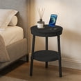 thumbnail image 1 of Modern Multifunctional Side Table with Drawer and Storage Shelf for Living Room Bedroom Office, 1 of 6