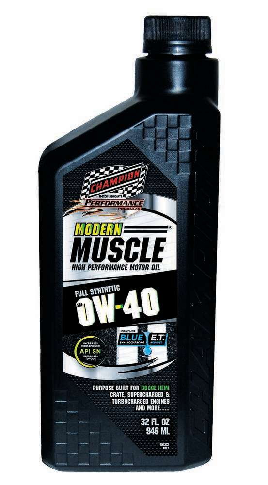 Champion Modern Muscle 0W40 Full-Synthetic Oil Champion Modern Muscle 0W40 Full-Synthetic Oil
