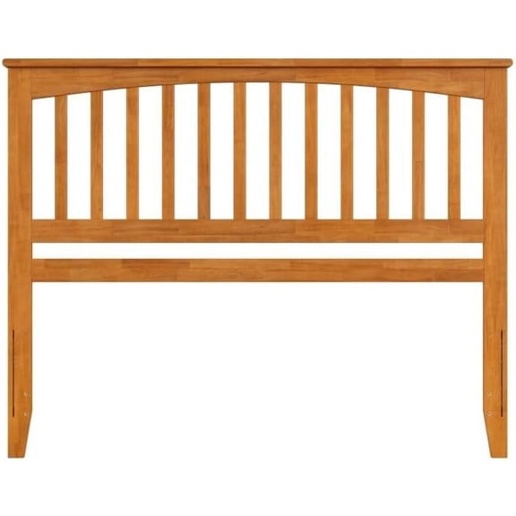 Modern Muse Headboard - Solid Hardwood & Veneers, Non-Toxic Finish, Built-in Charging Station for Device Convenience Queen/Light Toffee
