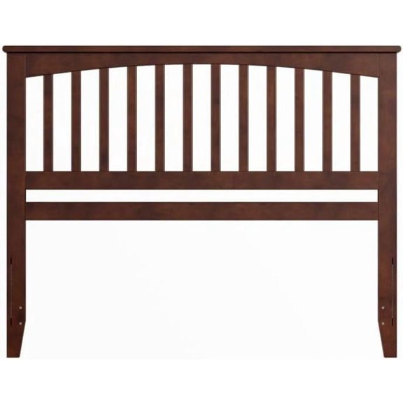 Modern Muse Headboard - Solid Hardwood & Veneers, Non-Toxic Finish, Built-in Charging Station for Device Convenience Queen/Walnut