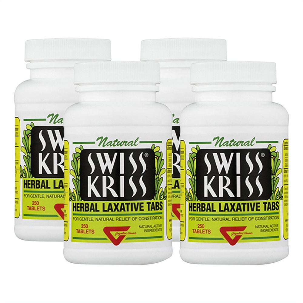 Modern Natural Products Swiss Kriss Herbal Laxative 250 count ( 4 Pack
