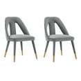thumbnail image 1 of Manhattan Comfort Neda Solid Wood Base Dining Chair in Gray - Set of 2, 1 of 10