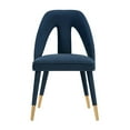 thumbnail image 1 of Manhattan Comfort Neda Dining Chair with Solid Wood Frame in Midnight Blue, 1 of 10
