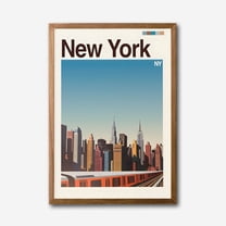 Modern New York Skyline Canvas Wall Art – Contemporary Urban Decor Print