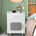 thumbnail image 1 of Modern Nightstand,Bedside Table with Drawer,Nightstand with Charging Station,Bedroom Nightstand for Bedroom, Living Room, 1 of 12