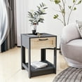thumbnail image 1 of Modern Nightstand With Drawer 120lbs Load Capacity Easy Assembly Side End Table For Living Room Bedroom, 1 of 1