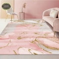 thumbnail image 1 of Modern Nordic Abstract Large Carpet Living Room 3D Print Gold Pink Colorful for Kitchen Bedroom Area Rug Home Decor Washable Mat, 1 of 7
