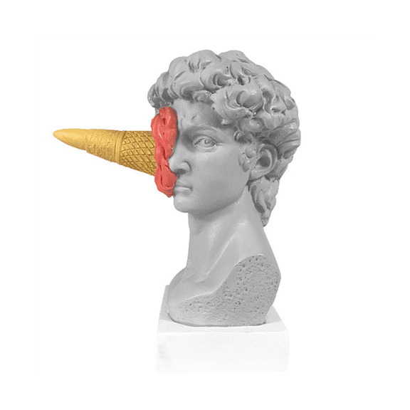Modern Nordic Figure Ornament Ice Cream David Figurine Home Decor Sculpture Office Bookshelf Deskto