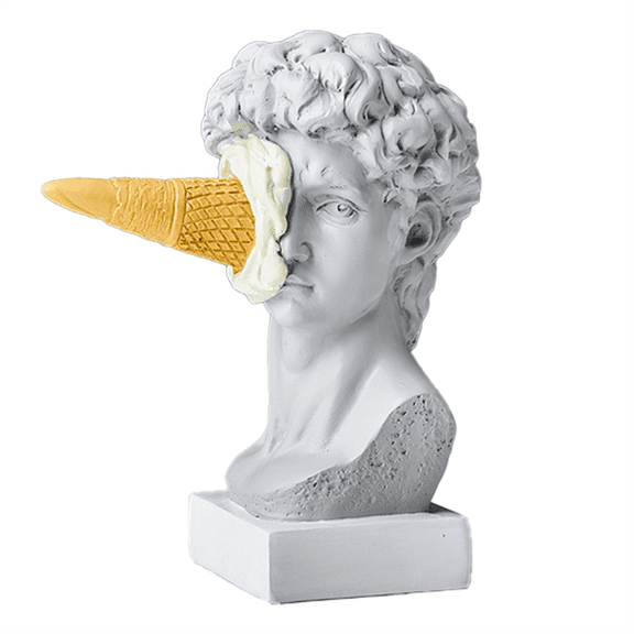 Modern Nordic Figure Ornament Ice Cream David Figurine Home Decor Sculpture Office Bookshelf Desktop Art Decoration, C