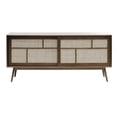 thumbnail image 1 of Modern Oak and Rattan Sliding Door Sideboard, 1 of 4