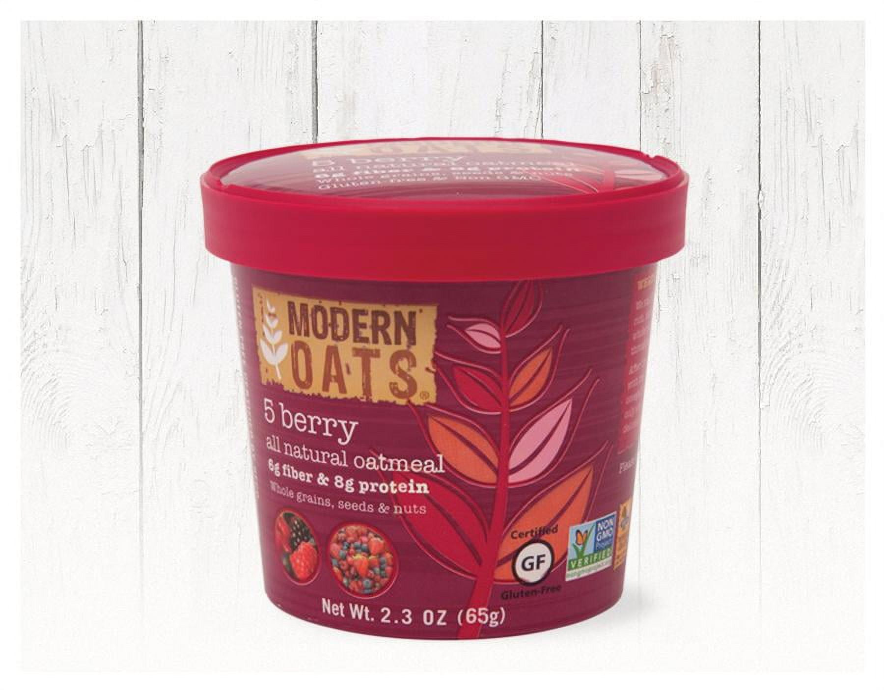 Modern Oats Oatmeal Cup, 5 Berry, 12 Ct