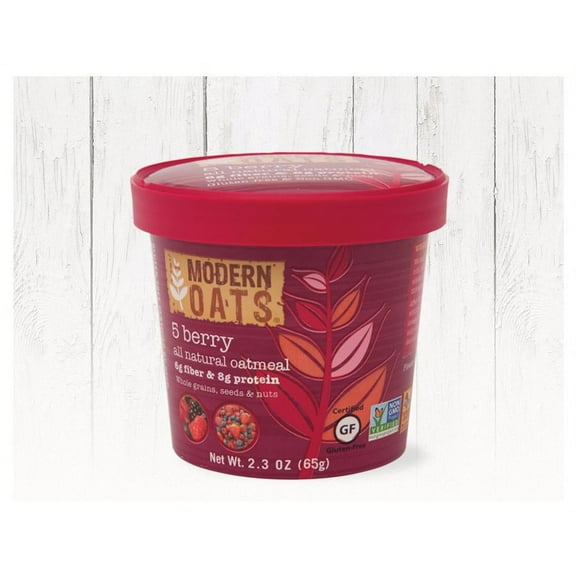 Modern Oats Oatmeal Cup, 5 Berry, 12 Ct