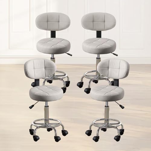 Modern Office Desk Chair Rolling Stool Computer Chair with Low Back ...