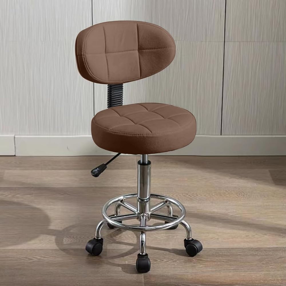 Modern Office Desk Chair Rolling Stool Computer Chair with Low Back ...