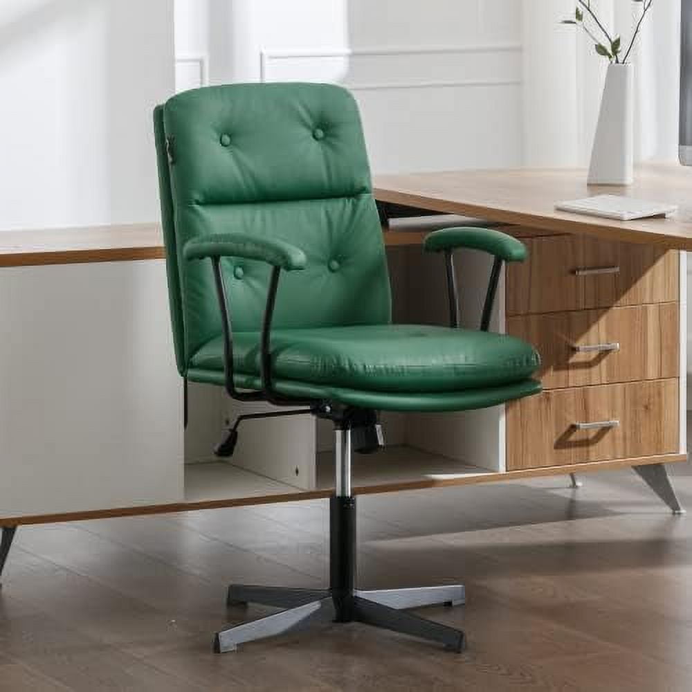 Modern Office Desk Chair Vanity Chair with Removable Padded Armrests