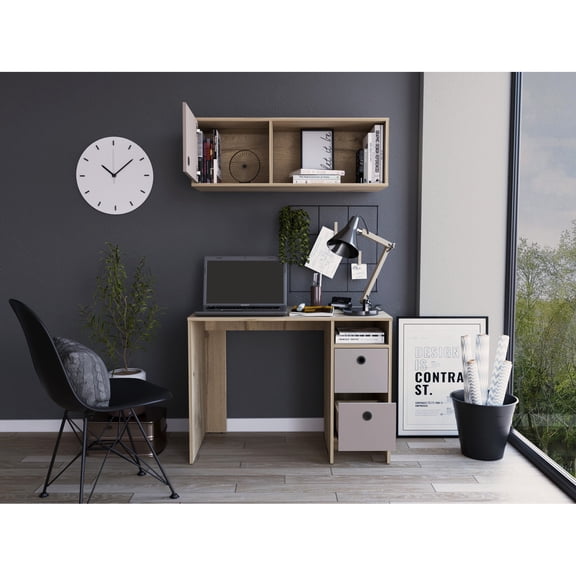 Modern Office Furniture Set with Shelves and Drawers / Upgrade Office Setup