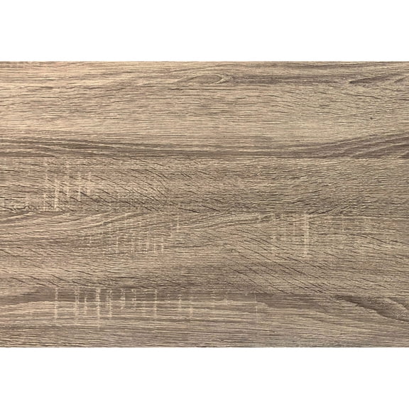 Modern Office Table For Small Spaces, 48"l, Brown Laminate, Black Metal Construction, Compact 48" Laptop Work Desk Home, Taupe Laminate Finish, Legs, Appearance