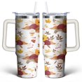 thumbnail image 1 of Modern Oil Painting 30 Oz Tumbler with Handle Lid and Straw, Stainless Steel Double Walled Vacuum Insulated Cup, Cute Birthday Gifts Tumbler for Women Men Friends, 1 of 1