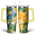 thumbnail image 1 of Modern Oil Painting 30 Oz Tumbler with Handle Lid and Straw, Stainless Steel Double Walled Vacuum Insulated Cup, Cute Birthday Gifts Tumbler for Women Men Friends, 1 of 1