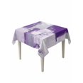 thumbnail image 1 of Modern Oil Painting Table Cloth, Purple Grey Abstract Graffiti Art Waterproof Tablecloth for Square Tables, Reusable Washable Fabric Table Cover for Restaurant Kitchen Dining Tables 54"x54", 1 of 6